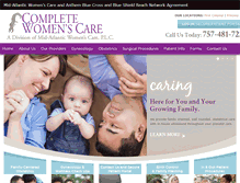 Tablet Screenshot of completewomenscare.net